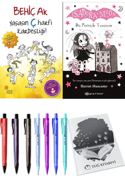 Isadora Moon 13 Diş Perisiyle Tanışıyor ve Yaşasın Ç Harfi Kardeşliği 2'li Set - Kalem