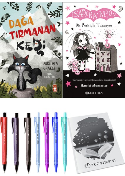 Isadora Moon 13 Diş Perisiyle Tanışıyor ve Dağa Tırmanan Kedi 2'li Set - Kalem