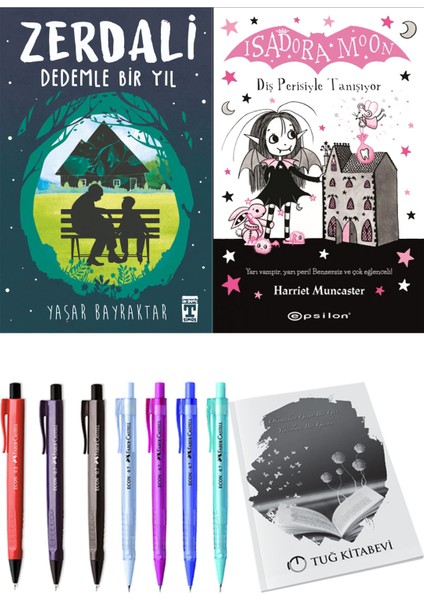 Isadora Moon 13 Diş Perisiyle Tanışıyor ve Zerdali Dedemle Bir Yıl 2'li Set - Kalem