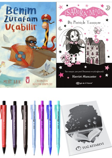 Isadora Moon 13 Diş Perisiyle Tanışıyor ve Benim Zürafam Uçabilir 2'li Set - Kalem