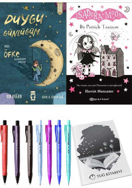 Isadora Moon 13 Diş Perisiyle Tanışıyor ve Duygu Günlüğüm Mira Öfke Gezegeni'nden Ayrılıyor 2'li Set - Kalem