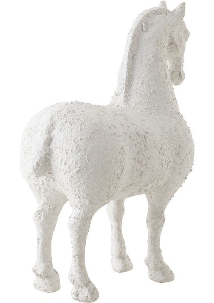 Pembe Palamino At Figürü Biblolar, 28x13x33 cm, Poliresin Malzeme modelleri