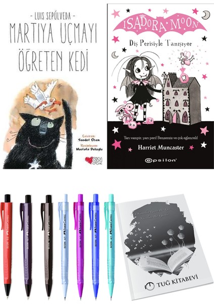 Isadora Moon 13 Diş Perisiyle Tanışıyor ve Martıya Uçmayı Öğreten Kedi 2'li Set - Kalem