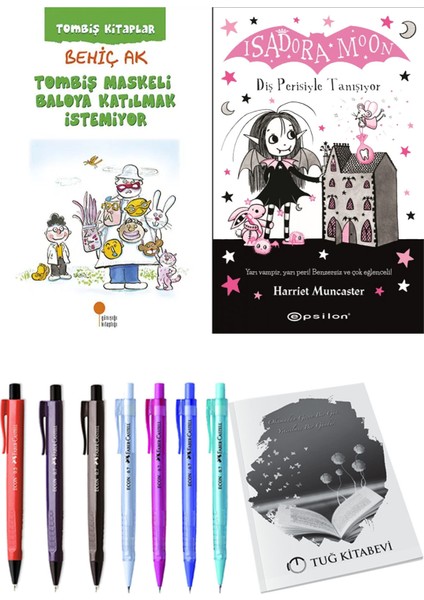 Isadora Moon 13 Diş Perisiyle Tanışıyor ve Tombiş Maskeli Baloya Katılmak İstemiyor 2'li Set - Kalem
