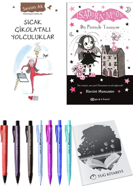 Isadora Moon 13 Diş Perisiyle Tanışıyor ve Sıcak Çikolatalı Yolculuklar 2'li Set - Kalem