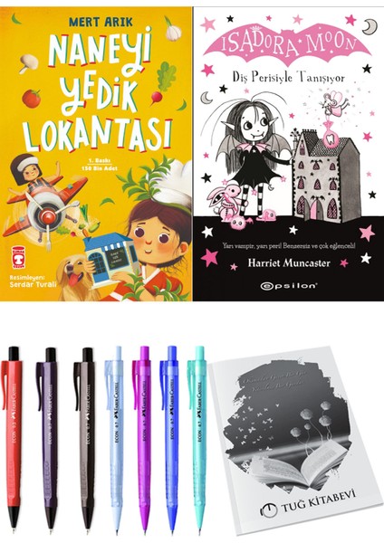 Isadora Moon 13 Diş Perisiyle Tanışıyor ve Naneyi Yedik Lokantası 2'li Set - Kalem
