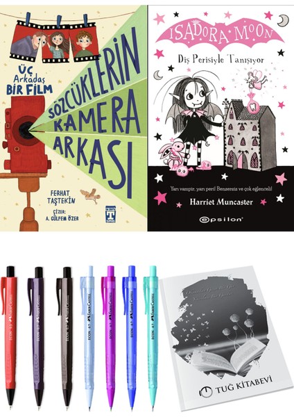 Isadora Moon 13 Diş Perisiyle Tanışıyor ve Sözcüklerin Kamera Arkası 2'li Set - Kalem