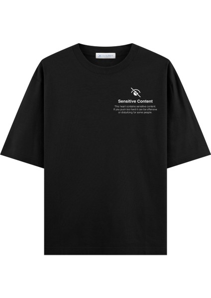 Sensitive Content Oversize T-Shirt (Ekstra! Bol Kesim)