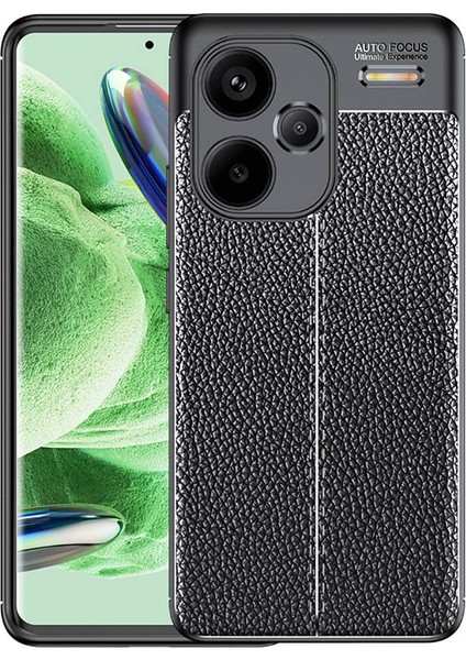 Xiaomi Redmi Note 13 Pro Plus 5g Kılıf Niss Deri Desen Silikon + Ekran Koruyucu