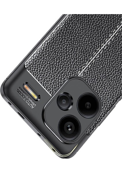 Xiaomi Redmi Note 13 Pro Plus 5g Kılıf Niss Deri Desen Silikon + Ekran Koruyucu