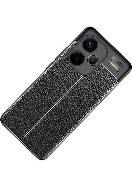 Xiaomi Redmi Note 13 Pro Plus 5g Kılıf Niss Deri Desen Silikon + Ekran Koruyucu