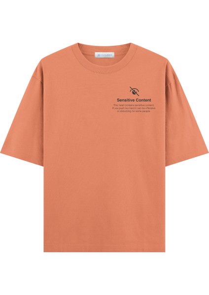 Sensitive Content Oversize T-Shirt (Ekstra! Bol Kesim)