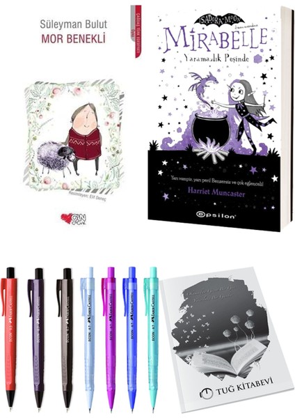 Mirabelle 1 Yaramazlık Peşinde ve Mor Benekli 2'li Set - Kalem