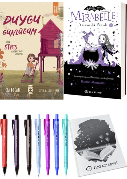 Mirabelle 1 Yaramazlık Peşinde ve Duygu Günlüğüm Mira Stres Kulübesi'nden Ayrılıyor 2'li Set - Kalem