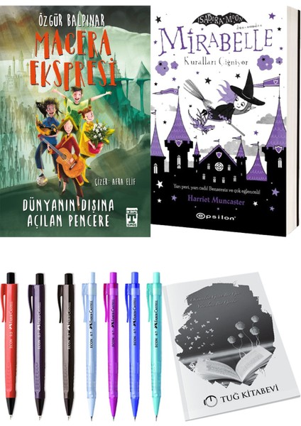 Mirabelle 2 Kuralları Çiğniyor ve Gelecek Ekspresi Dünyanın Dışına Açılan Pencere 2'li Set - Kalem