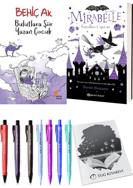 Mirabelle 2 Kuralları Çiğniyor ve Bulutlara Şiir Yazan Çocuk 2'li Set - Kalem