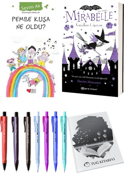 Mirabelle 2 Kuralları Çiğniyor ve Pembe Kuşa Ne Oldu? 2'li Set - Kalem