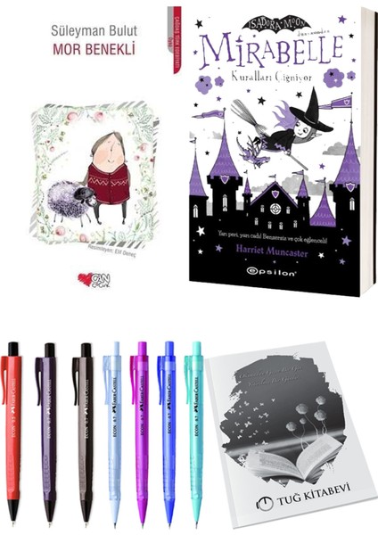 Mirabelle 2 Kuralları Çiğniyor ve Mor Benekli 2'li Set - Kalem