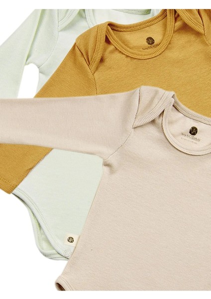 Ravello 3 Parça Unisex Bebek Uzun Kollu Pamuk Bodysuit Takımı Yenidoğan ve Çocuk Hediye Seti fiyatları