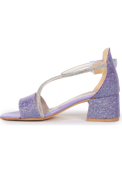 Pisar Günlük Kız Çocuk 4 cm Topuklu Sandalet Abiye Ayakkabı Lila fırsatları