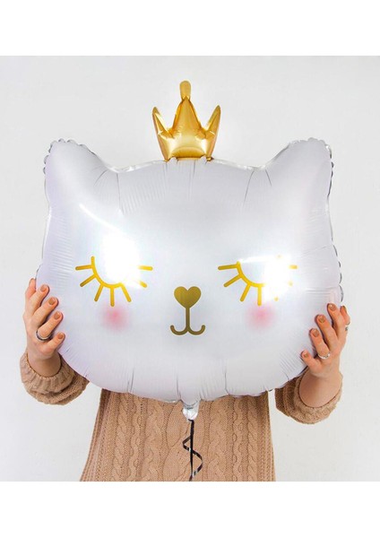 Beyaz Kedi Folyo Balon 1 Adet 76x 64.5 Cm modelleri