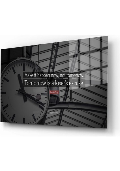 Motivasyon Cam Tablo, Kaligrafi, 3D Dekoratif Baskı