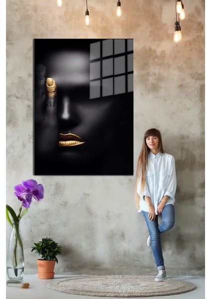Creative Fashion 3d Dekoratif Baskı Cam Tablo 01 indirimleri