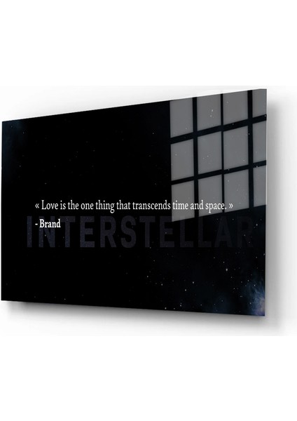 Motivasyon Cam Tablo, Kaligrafi, 3D Dekoratif Baskı