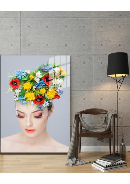 Creative Fashion 3d Dekoratif Baskı Cam Tablo 01 modelleri