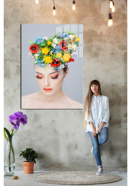 Creative Fashion 3d Dekoratif Baskı Cam Tablo 01 indirimleri
