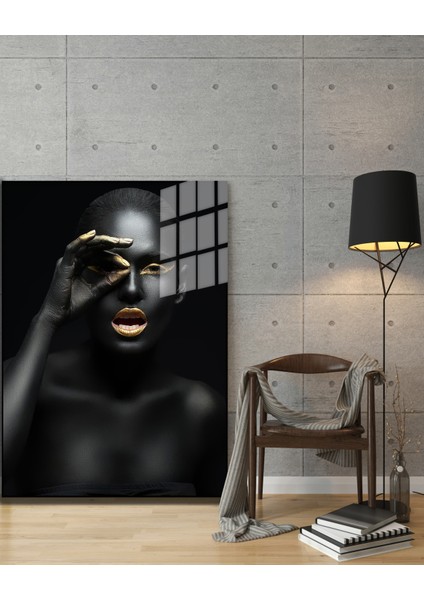 Creative Fashion 3d Dekoratif Baskı Cam Tablo 01