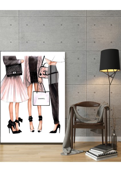 Creative Fashion 3d Dekoratif Baskı Cam Tablo 01 modelleri