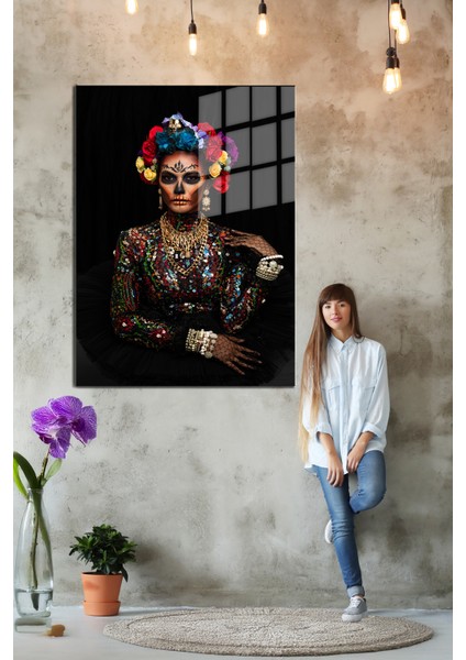 Creative Fashion 3d Dekoratif Baskı Cam Tablo 01 indirimleri