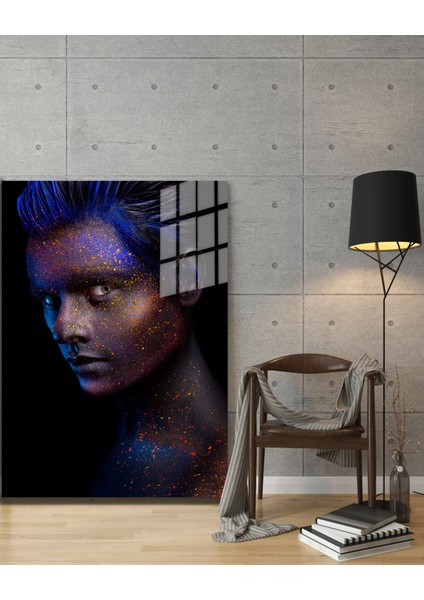 Creative Fashion 3d Dekoratif Baskı Cam Tablo 01 modelleri