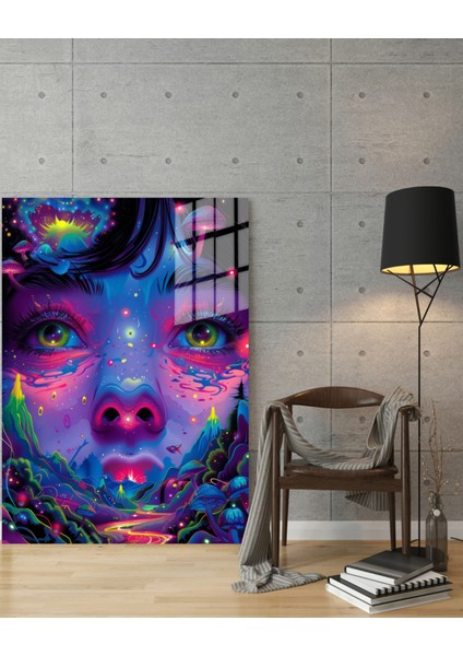 Popart Digital Sanatlar,3d Dekoratif Baskı Cam Tablo 131