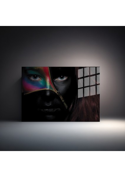 Creative Fashion 3d Dekoratif Baskı Yatay Cam Tablo 01 indirimleri