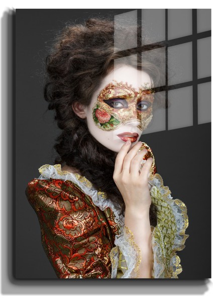Creative Fashion 3d Dekoratif Baskı Cam Tablo 01