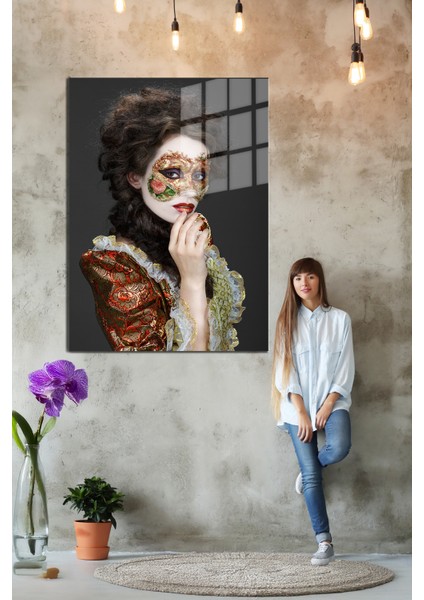 Creative Fashion 3d Dekoratif Baskı Cam Tablo 01 indirimleri