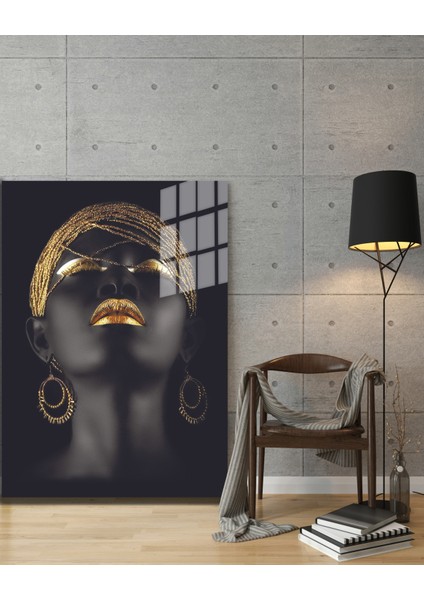 Creative Fashion 3d Dekoratif Baskı Cam Tablo 01