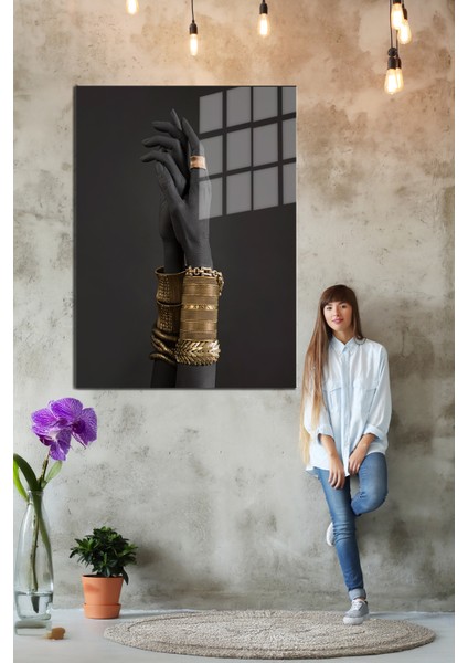 Creative Fashion 3d Dekoratif Baskı Cam Tablo 01 indirimleri