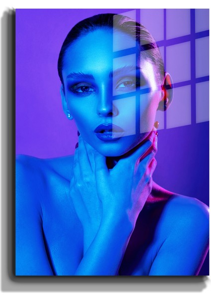 Creative Fashion 3d Dekoratif Baskı Cam Tablo 01