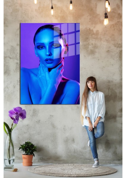 Creative Fashion 3d Dekoratif Baskı Cam Tablo 01 indirimleri