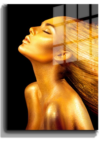 Creative Fashion 3d Dekoratif Baskı Cam Tablo 01
