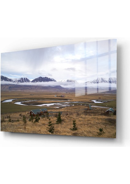 Doğa, Manzara 3d Dekoratif Baskı Yatay Cam Tablo 01