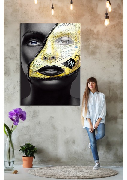 Creative Fashion 3d Dekoratif Baskı Cam Tablo 01 indirimleri