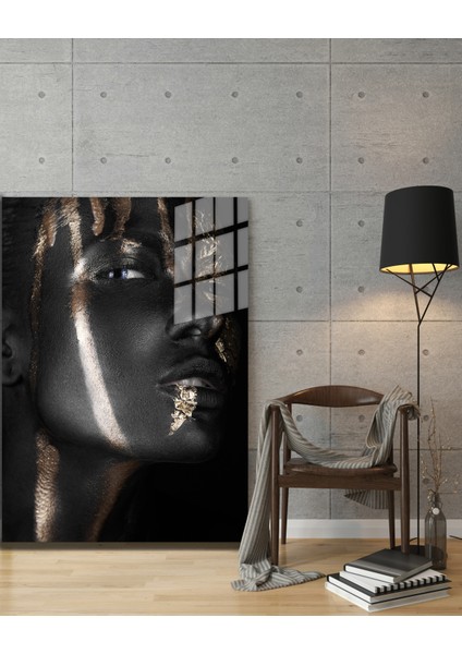 Creative Fashion 3d Dekoratif Baskı Cam Tablo 01