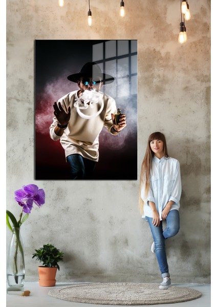 Creative Fashion 3d Dekoratif Baskı Cam Tablo 01 indirimleri