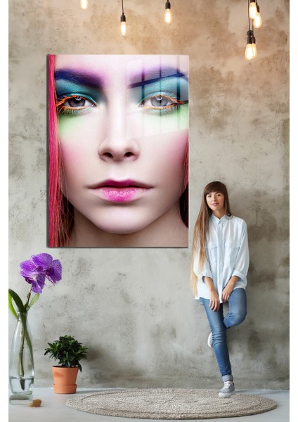 Creative Fashion 3d Dekoratif Baskı Cam Tablo 01 indirimleri