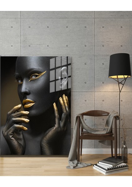 Creative Fashion 3d Dekoratif Baskı Cam Tablo 01 modelleri