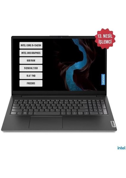 Nb V15 83A100KXTR I7-1355U 8gb 512SSD O/b 15.6 Dos